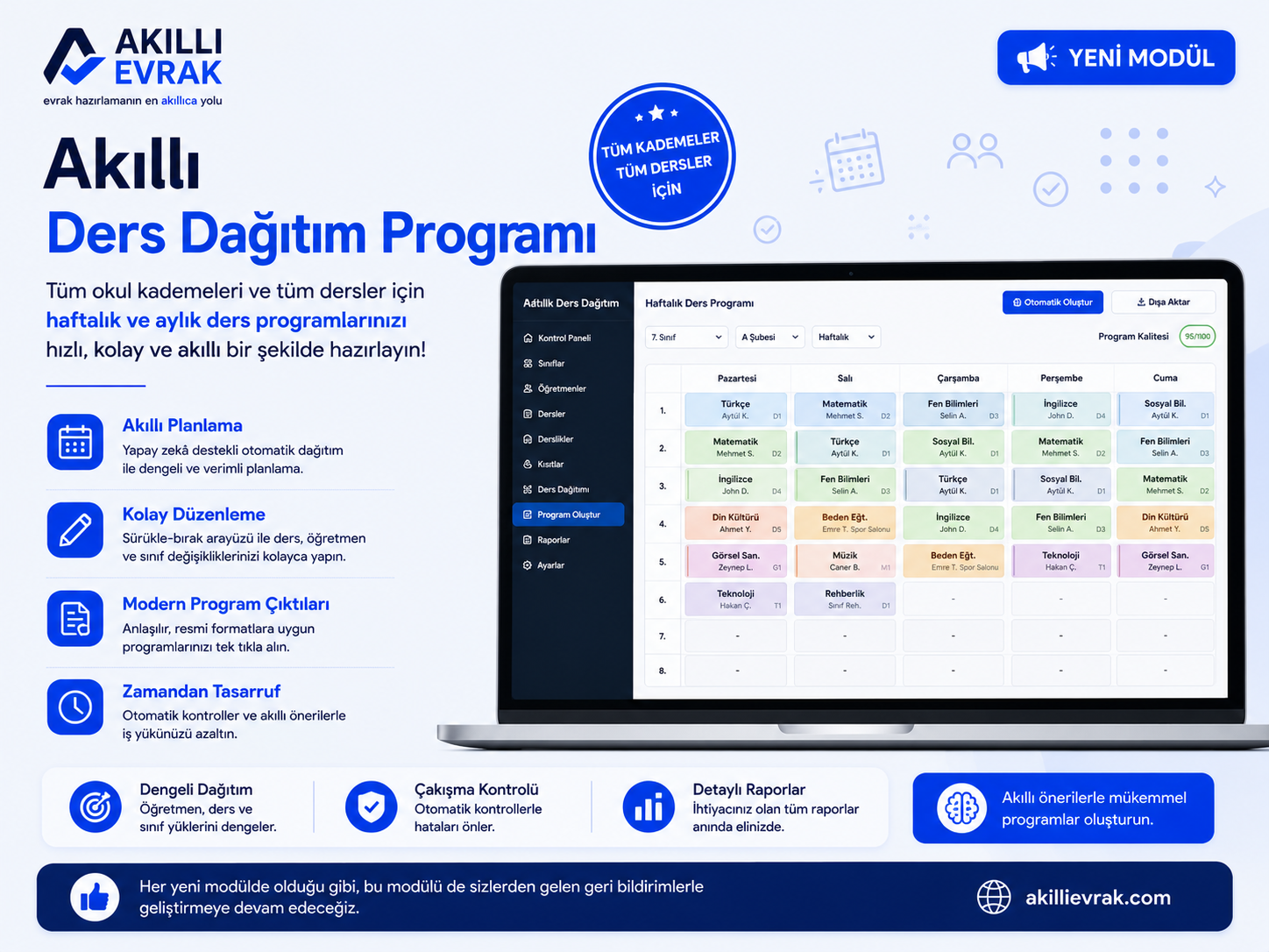 Akıllı Ders Dağıtım Programı (Sadece 10₺) 🎉
