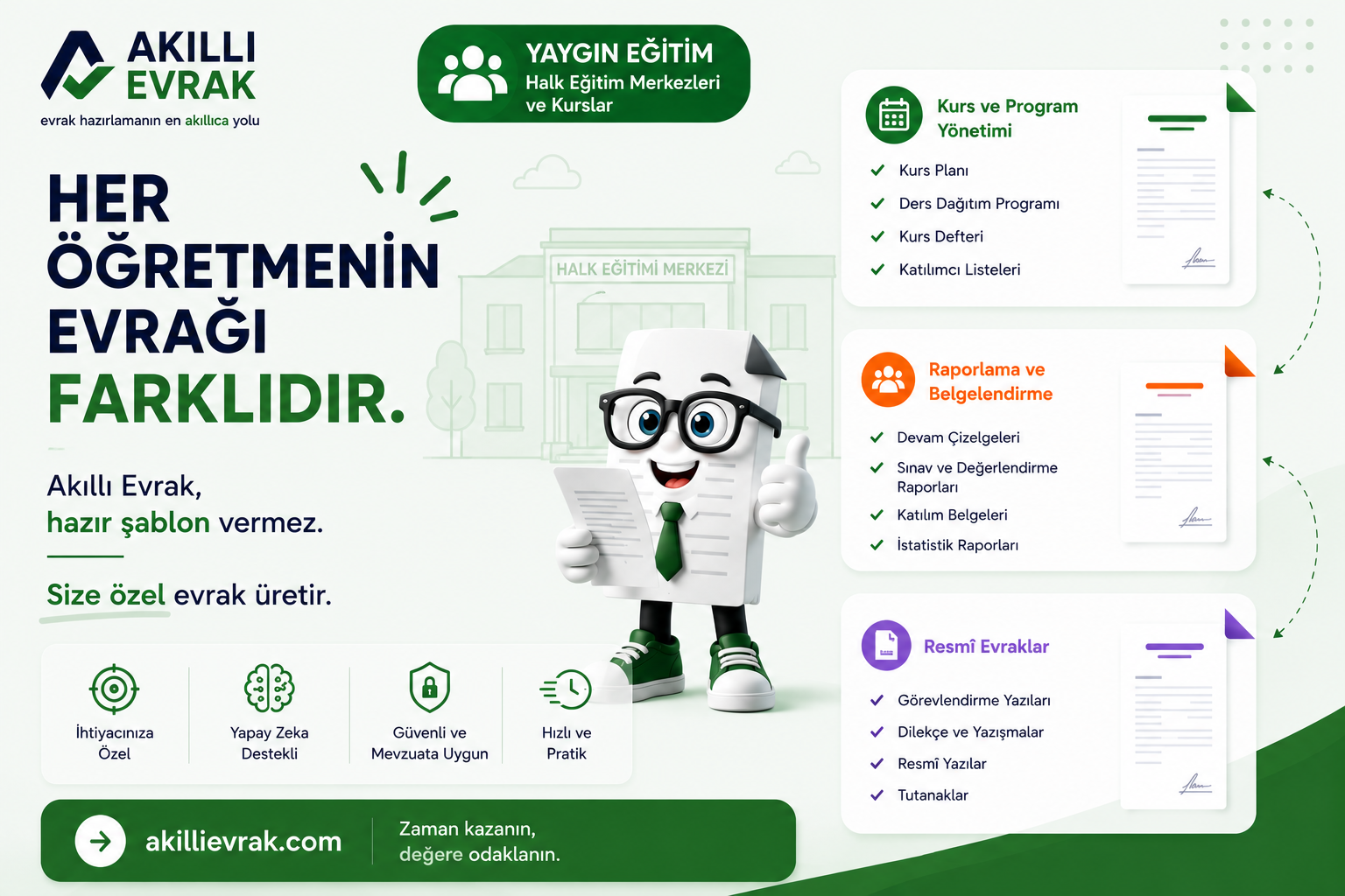 Her Usta Öğreticinin Evrakı Farklıdır